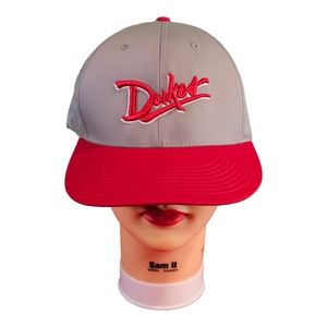 Richardson PTS 30 Hat‎ Embroidered Dukes Logo Baseball Cap Size L - XL Red Gray